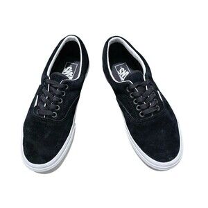 Vans Era Pig Suede Sneakers Womens Size 9 Black HEIQ Eco Dry Sneakers